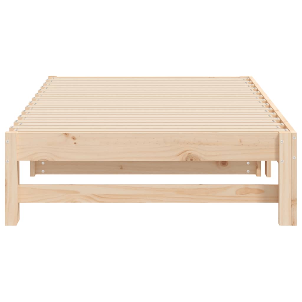 Uttrekkbar Dagseng Hvit 2X(90X200) Cm Heltre Furu main image 1