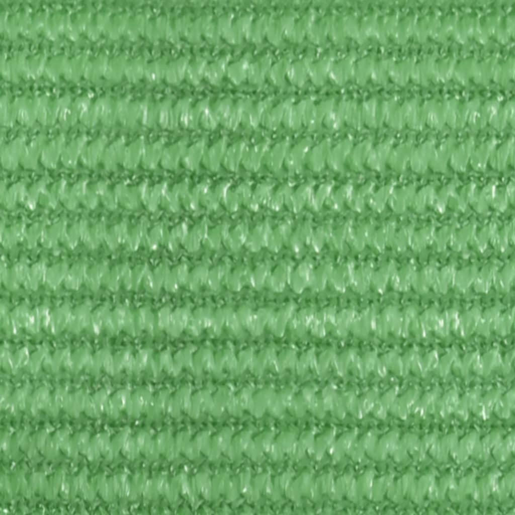 vidaXL Solseil 160 g/m² lysegrønn 3x3x3 m HDPE