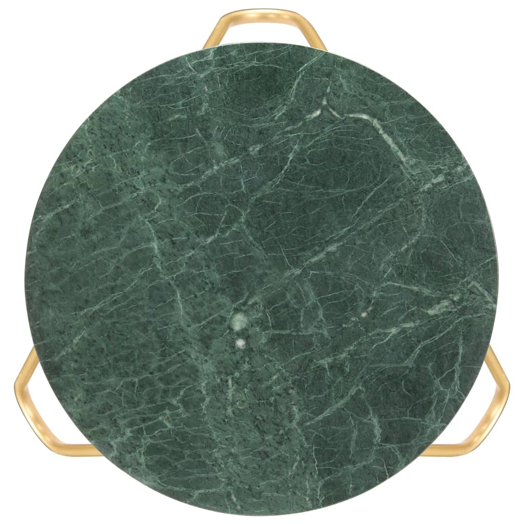 vidaXL Salongbord grønn 65x65x42 cm ekte stein med marmorstruktur