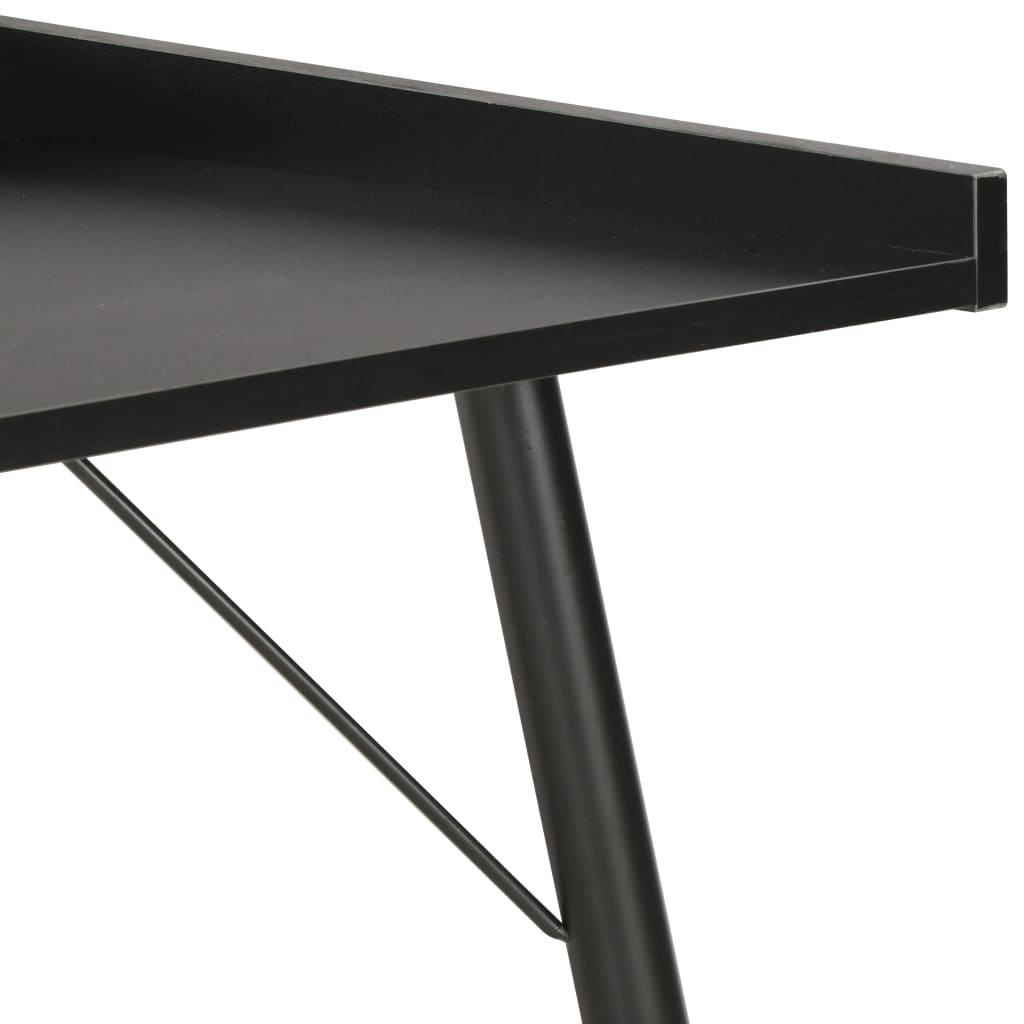 vidaXL Skrivebord svart 90x50x79 cm
