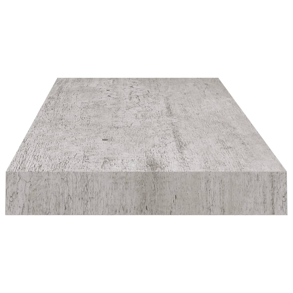 vidaXL Flytende vegghylle betonggrå 60x23,5x3,8 cm MDF