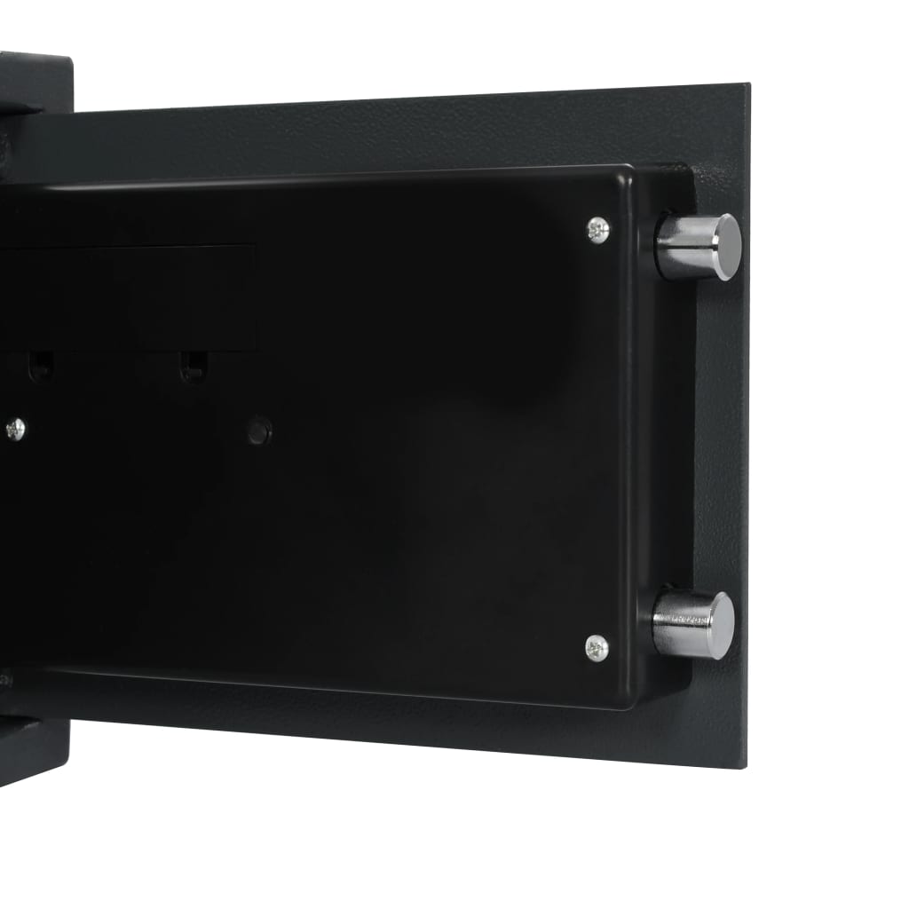 vidaXL Digital safe med fingeravtrykk mørkegrå 35x25x25 cm