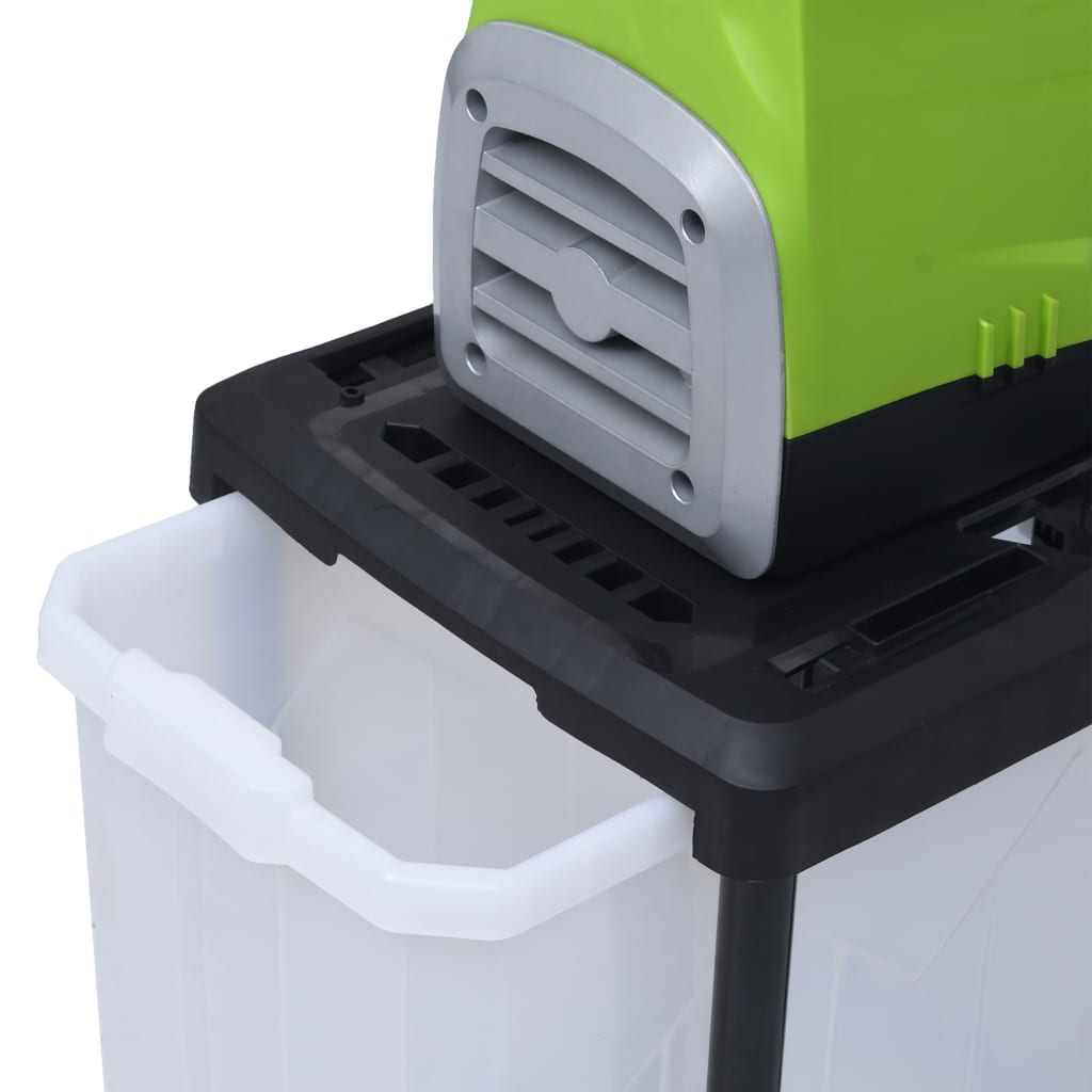 vidaXL Elektrisk kompostkvern med oppsamler 2800 W