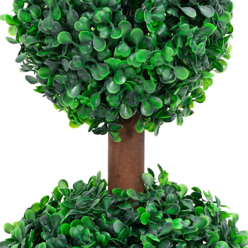 vidaXL Kunstig buksbomplante med potte ballformet 60 cm grønn
