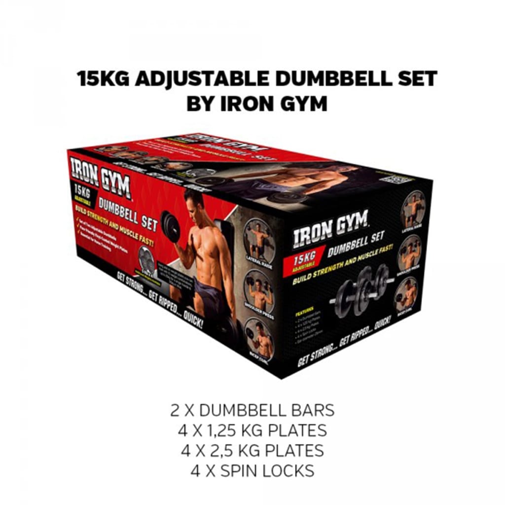 Iron Gym Justerbart manualsett 15 kg IRG031