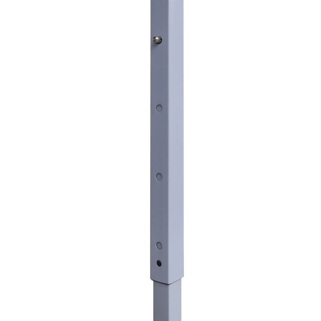 vidaXL Profesjonelt sammenleggbart festtelt 2 vegger 3x3m stål hvit