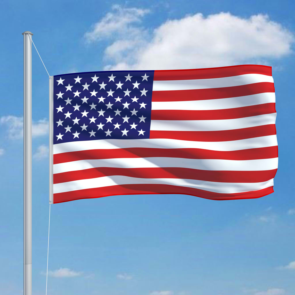 vidaXL Amerikansk flagg 90x150 cm