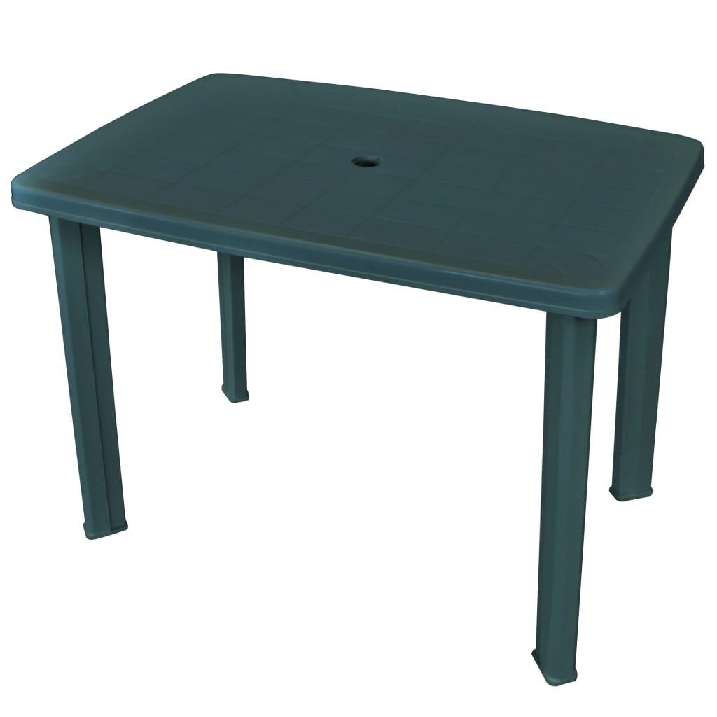 vidaXL Hagebord grønn 101x68x72 cm plast