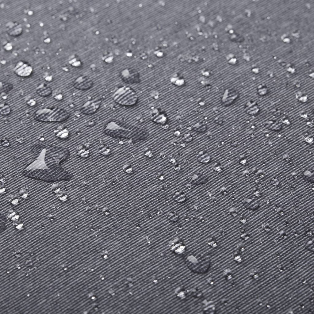 Madison Parasoll Patmos Luxe firkantet 210x140 cm grå