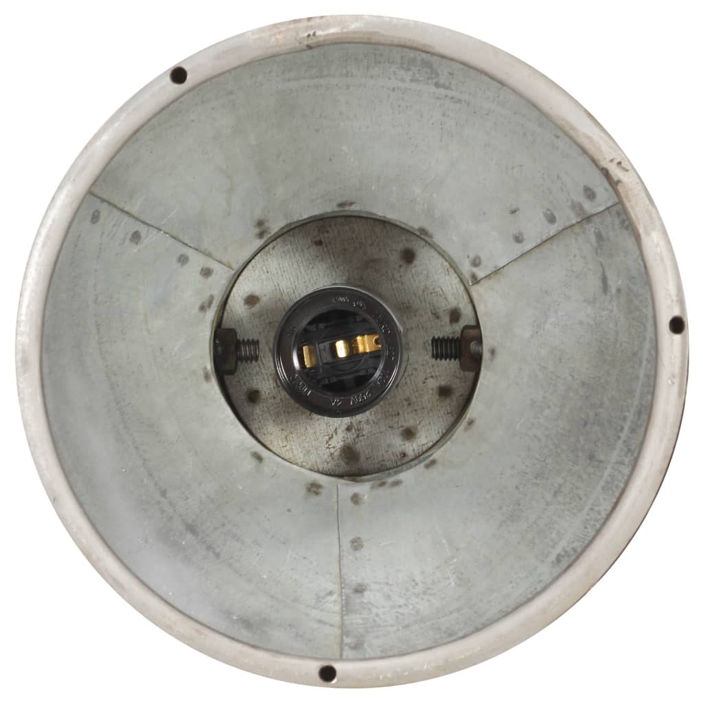 vidaXL Industriell taklampe sølv E27 mangotre