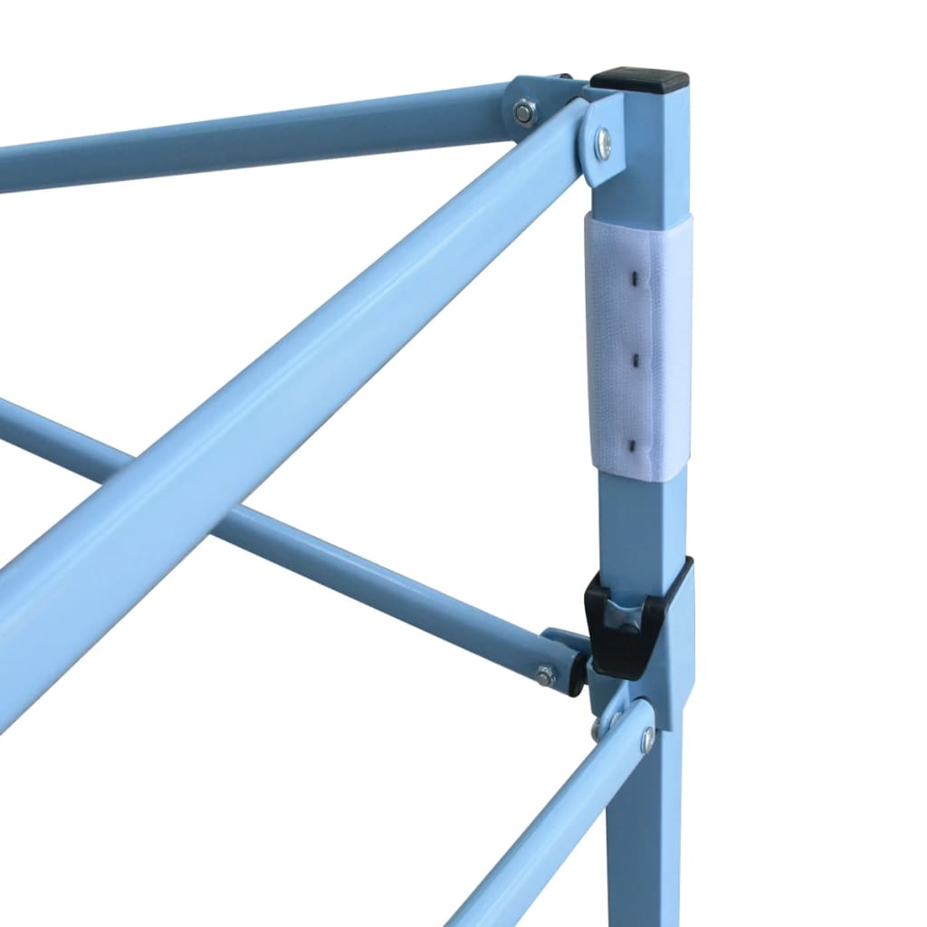 vidaXL Profesjonelt sammenleggbart festtelt 4 sidevegger 3x6m stål blå
