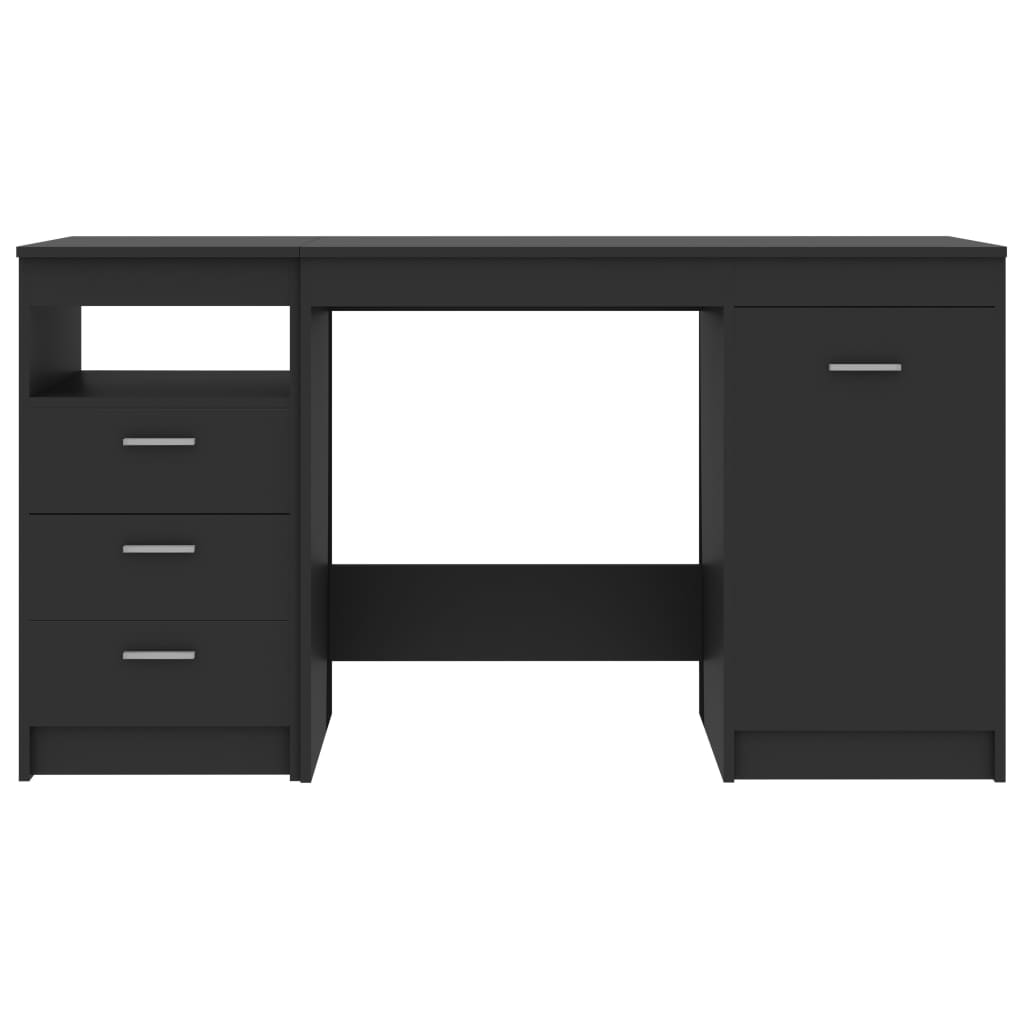vidaXL Skrivebord grå 140x50x76 cm sponplate