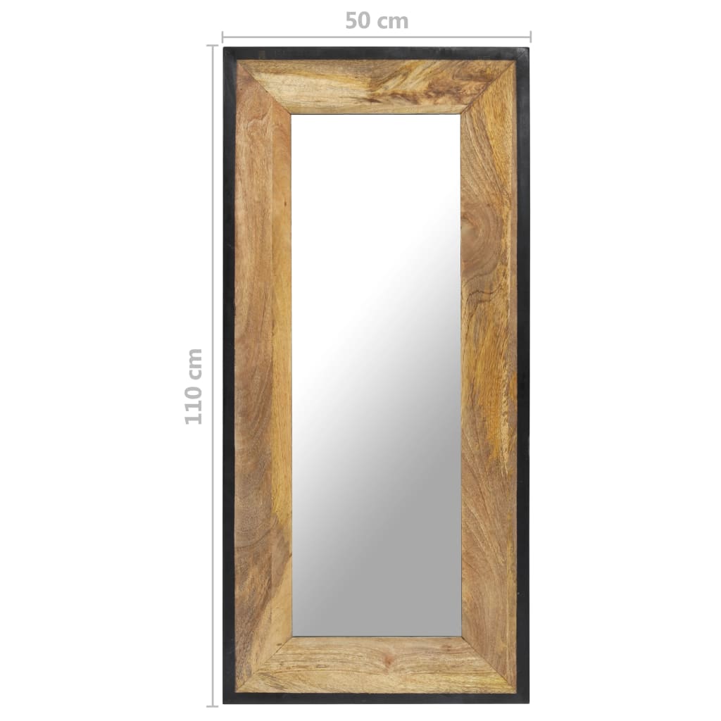 vidaXL Speil 110x50 cm heltre mango