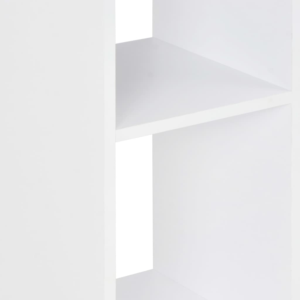 vidaXL Barbord hvit og antrasittgrå 60x60x110 cm