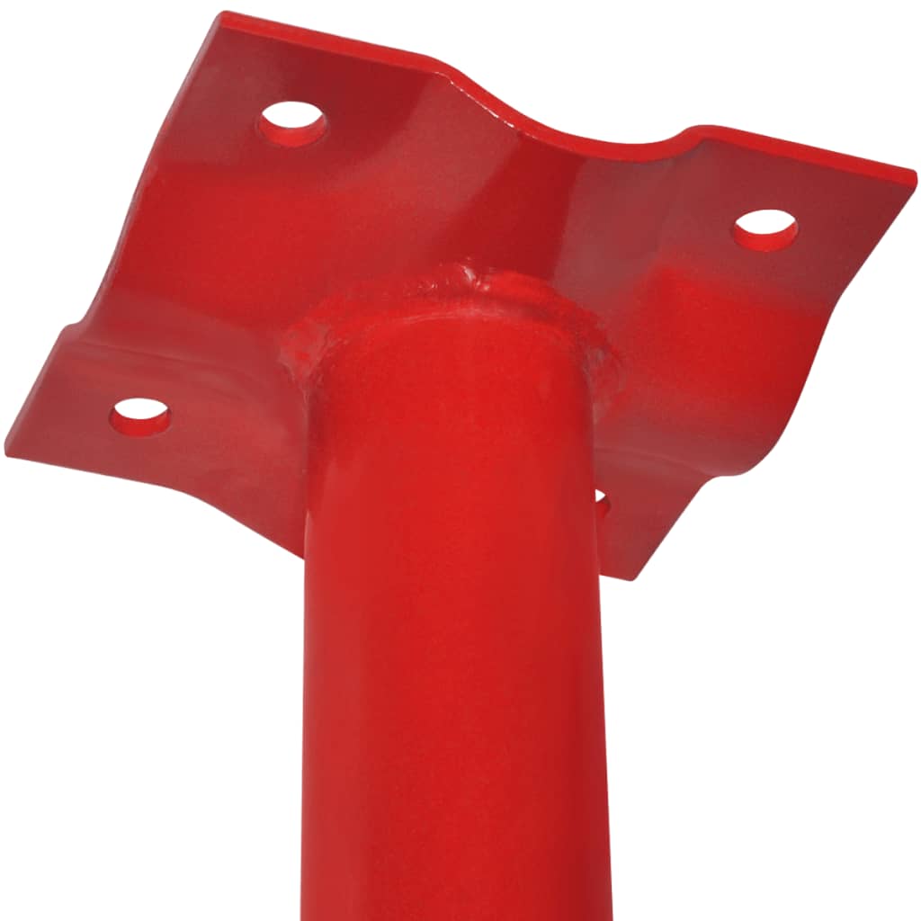 vidaXL Støttestolpe 280 cm rød