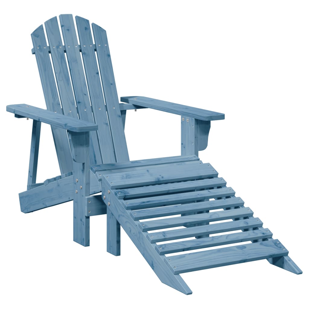 Adirondack Hagestol Med Ottoman Og Bord Heltre Gran main image 0