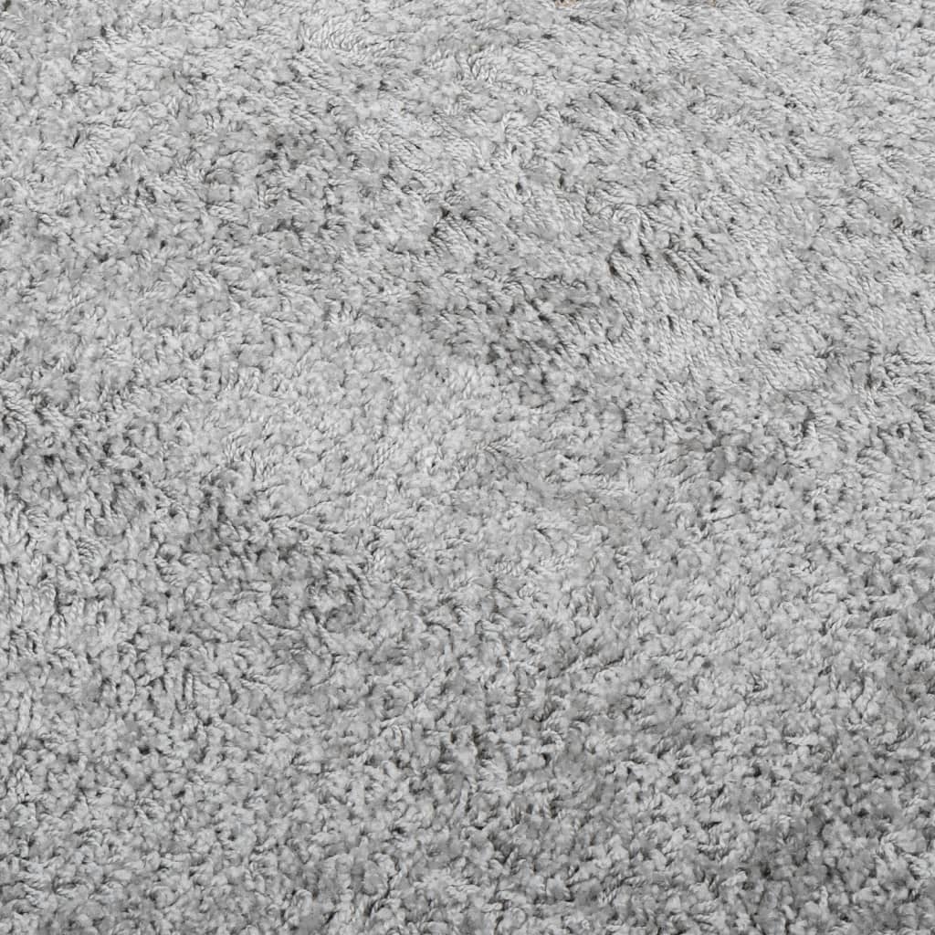 vidaXL Tykt teppe PAMPLONA høy luv moderne grå Ø 100 cm