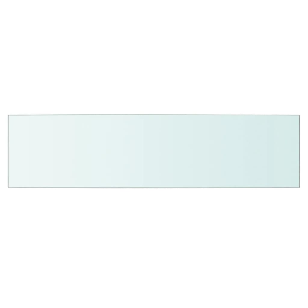 vidaXL Hyllepanel klart glass 60x15 cm