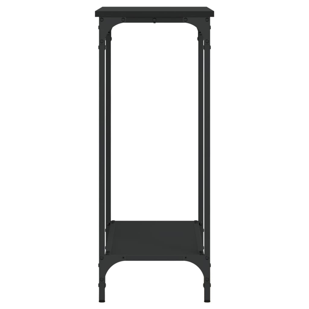 vidaXL Konsollbord svart 75x30,5x75 cm konstruert tre