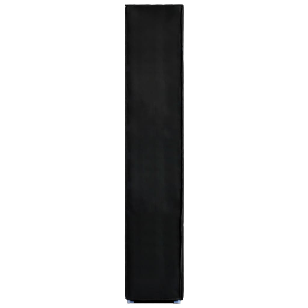 vidaXL Skoskap svart 60x30x166 cm stoff