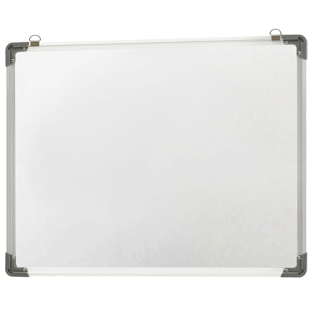 vidaXL Magnetisk tørr-viskbar tavle hvit 90x60 cm stål
