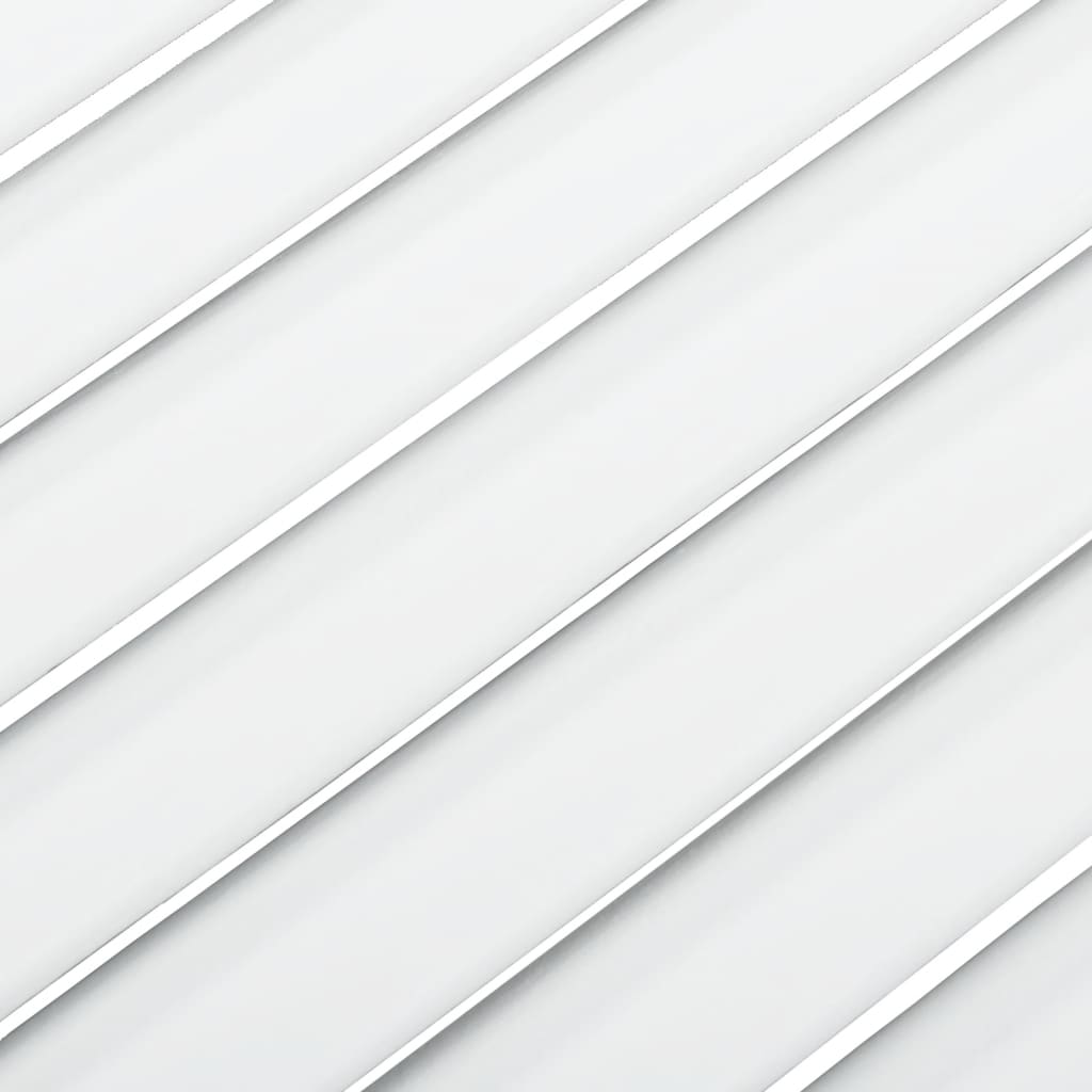 vidaXL Skapdører lamelldesign 4 stk hvit 61,5x59,4 cm heltre furu