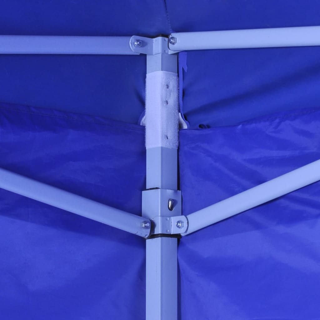 vidaXL Sammenleggbart telt med 4 vegger 3 x 3 m blå