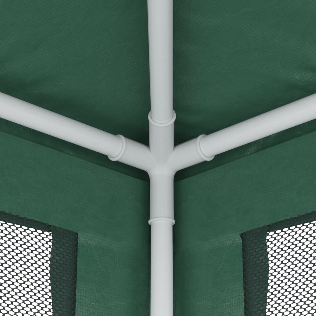 vidaXL Festtelt med 4 sidevegger av netting grønn 2x2 m HDPE