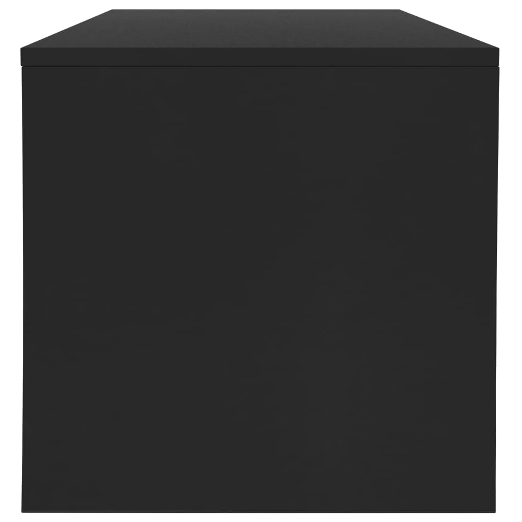 vidaXL Salongbord svart 100x40x40 cm sponplate