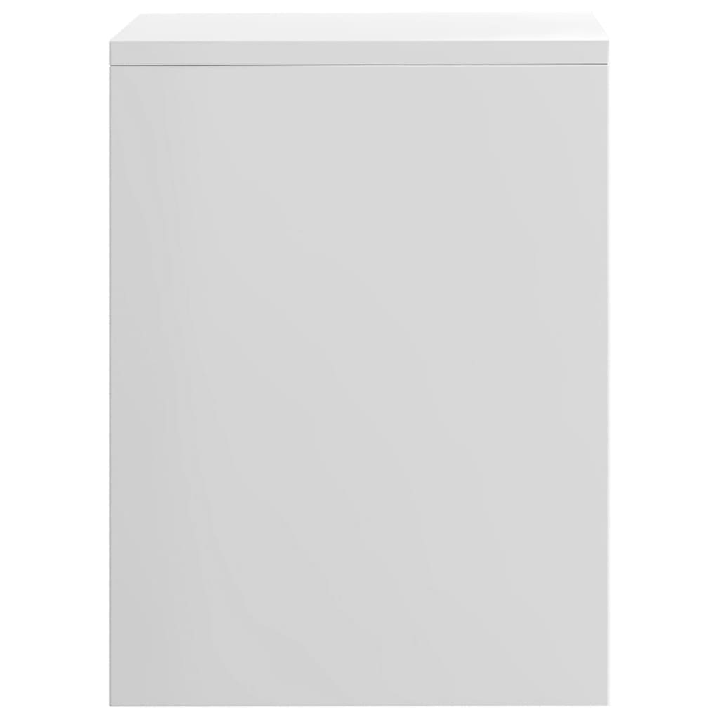 vidaXL Nattbord 2 stk høyglans hvit 40x30x40 cm sponplate