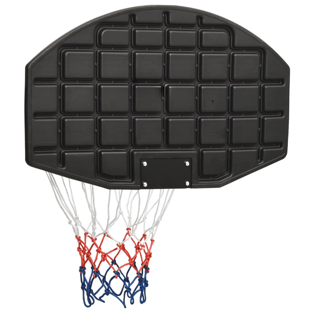 vidaXL Basketballplate svart 71x45x2 cm polyeten