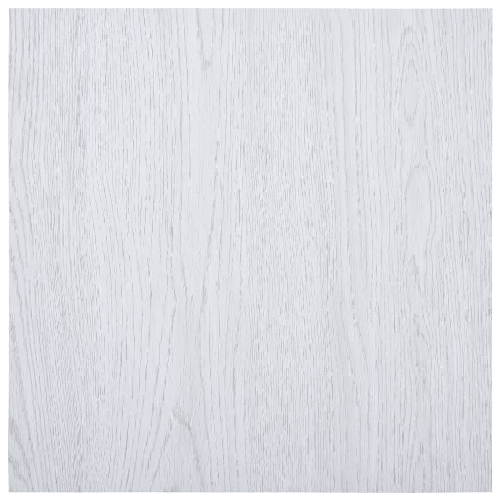 vidaXL Selvklebende gulvplanker 5,11 m² PVC hvit