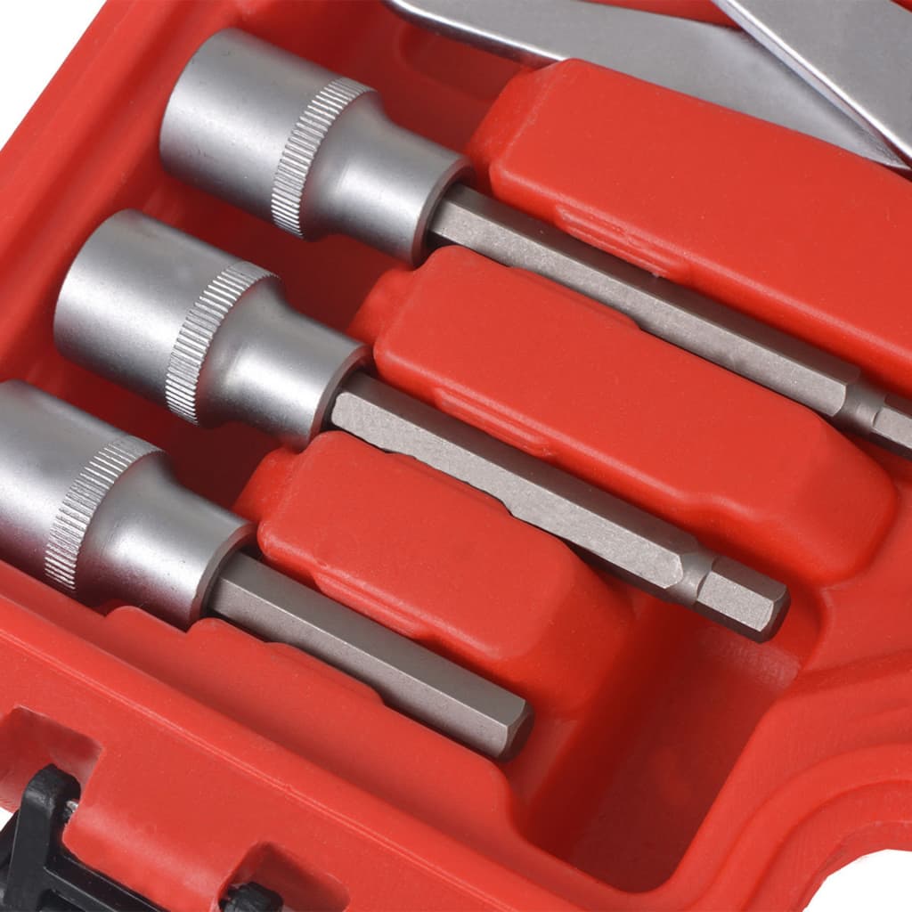 vidaXL 15 deler verktøysett bremser vedlikehold og montering