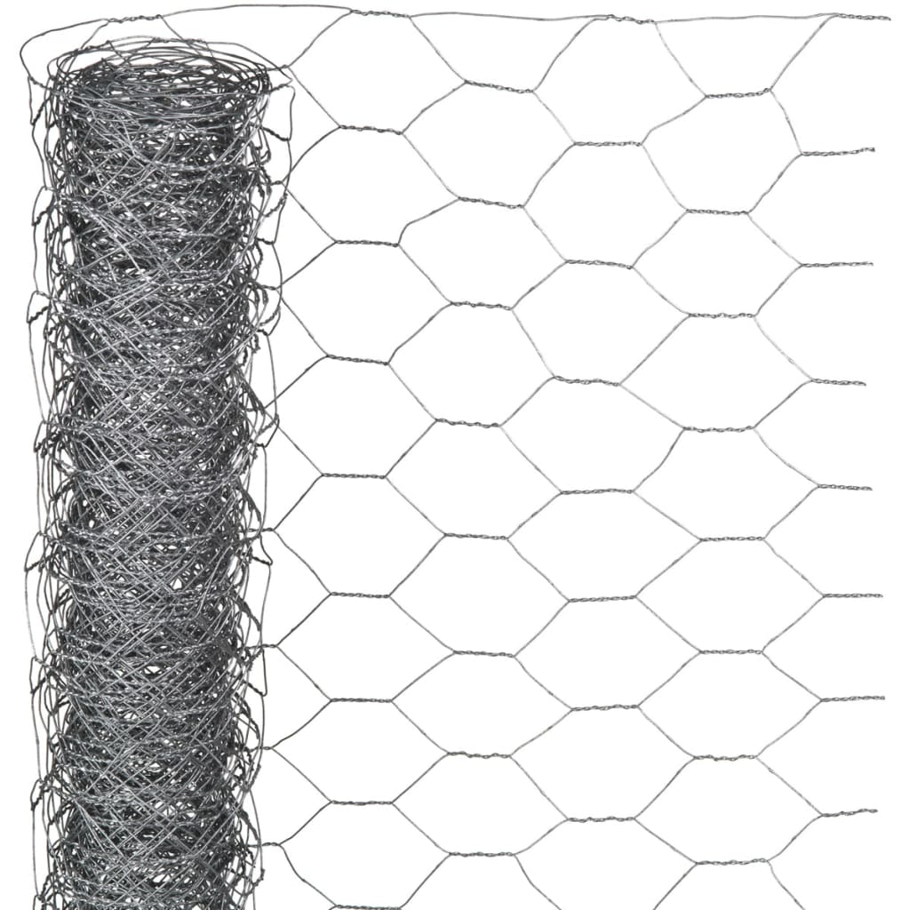 Nature Gjerdenetting sekskantet 0,5x2,5 m 25 mm galvanisert stål