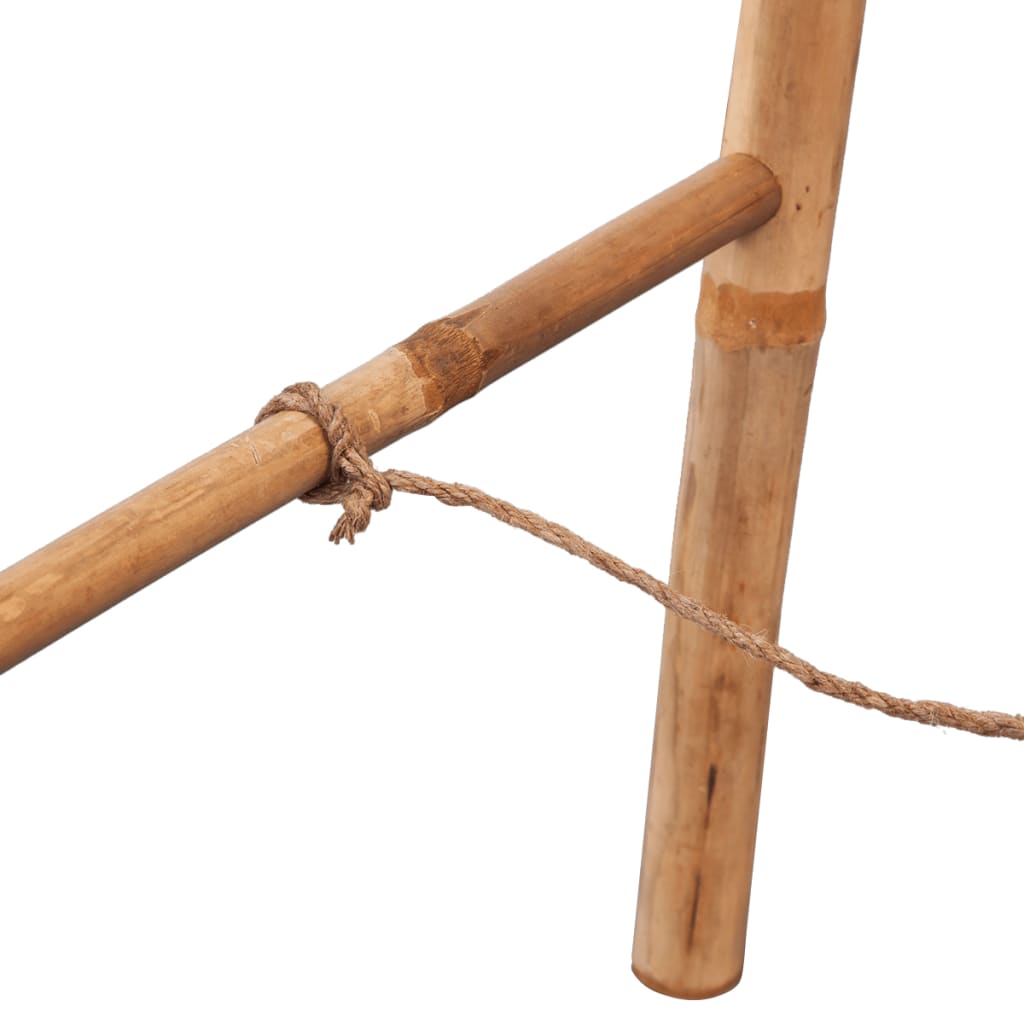 vidaXL Dobbel håndklehenger med 5 trinn bambus 50x160 cm