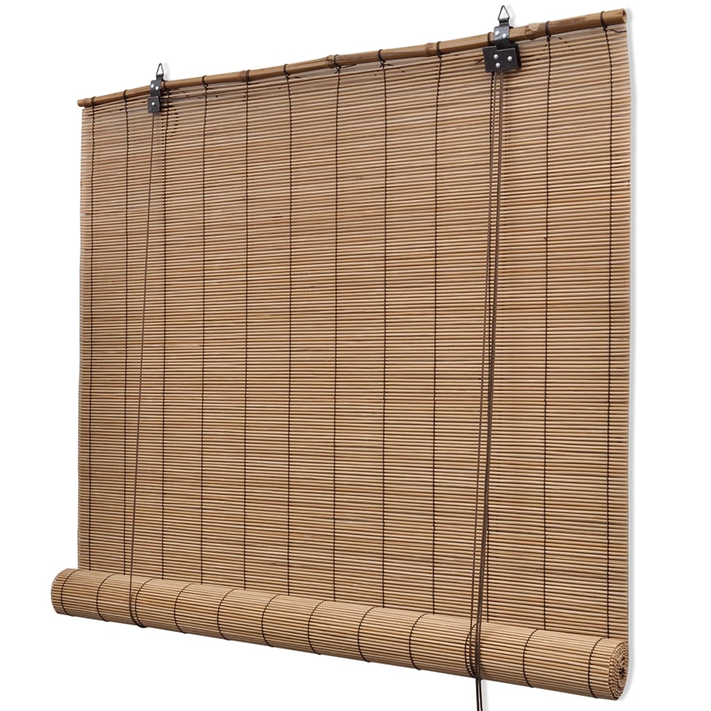 vidaXL Rullegardiner brun bambus 150 x 220 cm