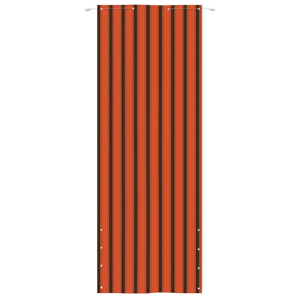 vidaXL Balkongskjerm oransje og brun 80x240 cm oxfordstoff