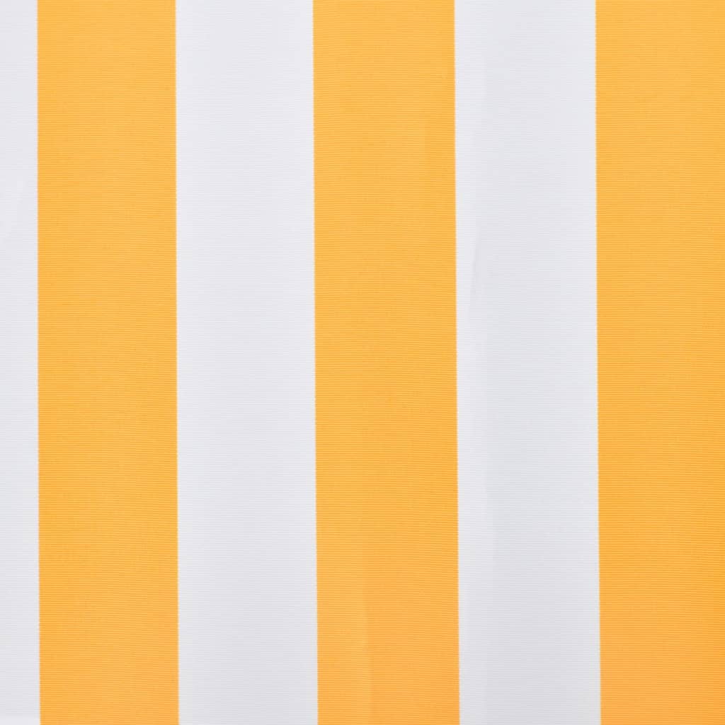 vidaXL Markiseduk 350x250 cm oransje og hvit