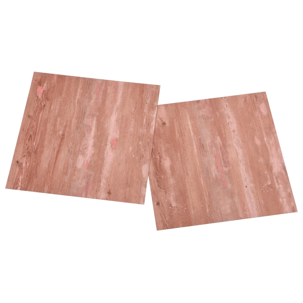 vidaXL Selvklebende gulvplanker 20 stk PVC 1,86 m² rød