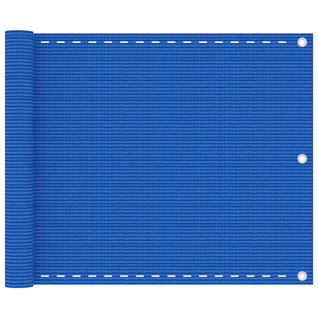 vidaXL Balkongskjerm blå 75x300 cm HDPE