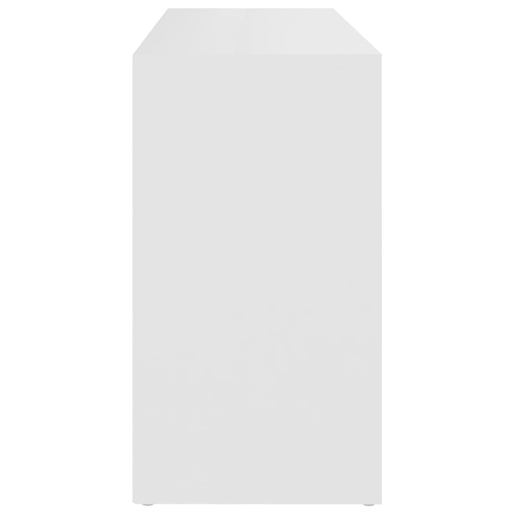 vidaXL Skobenk hvit 103x30x54,5 cm sponplater