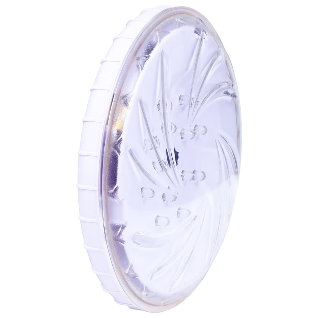 vidaXL Nedsenkbar flytende LED-bassenglampe med fjernkontroll hvit