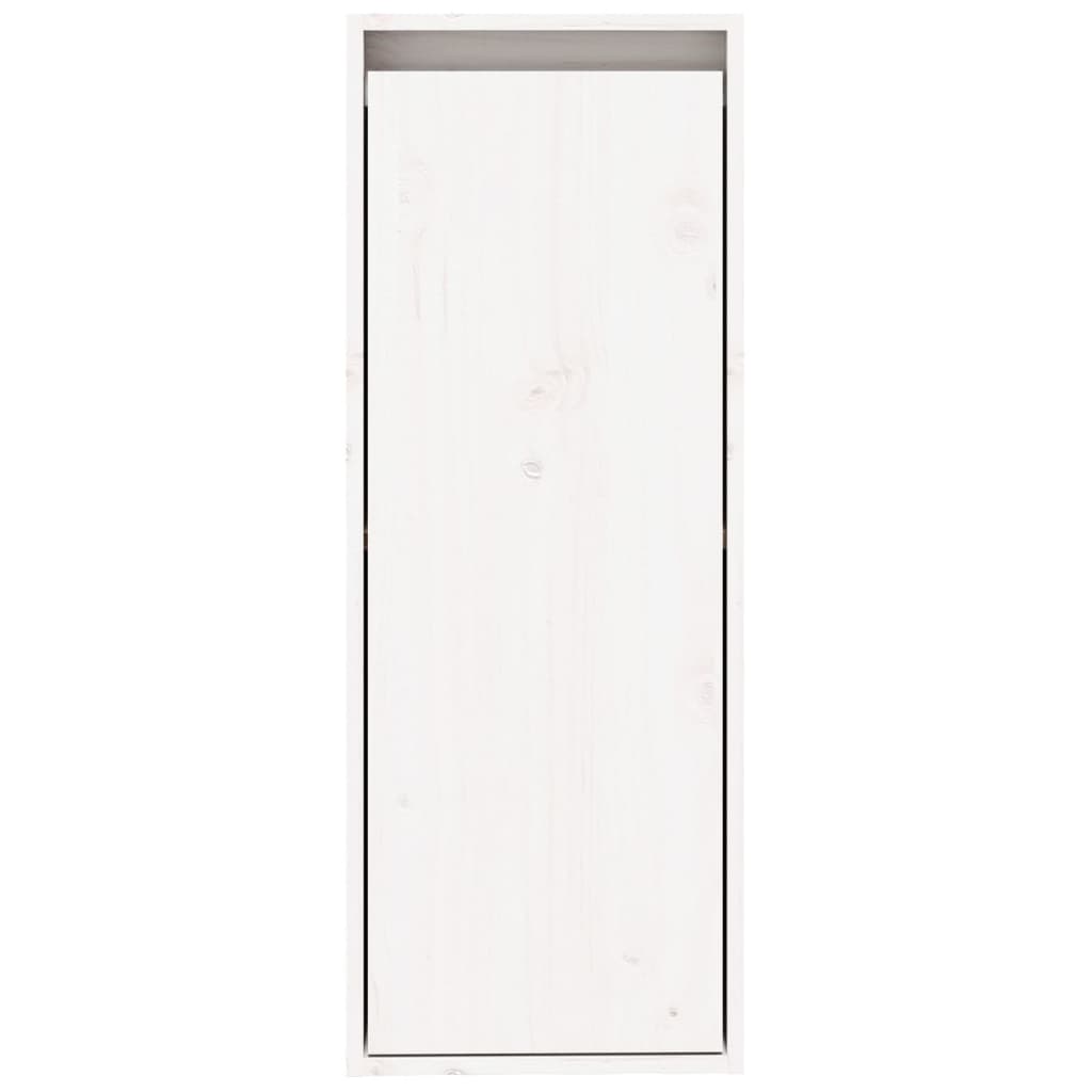 vidaXL Veggskap hvit 30x30x80 cm heltre furu