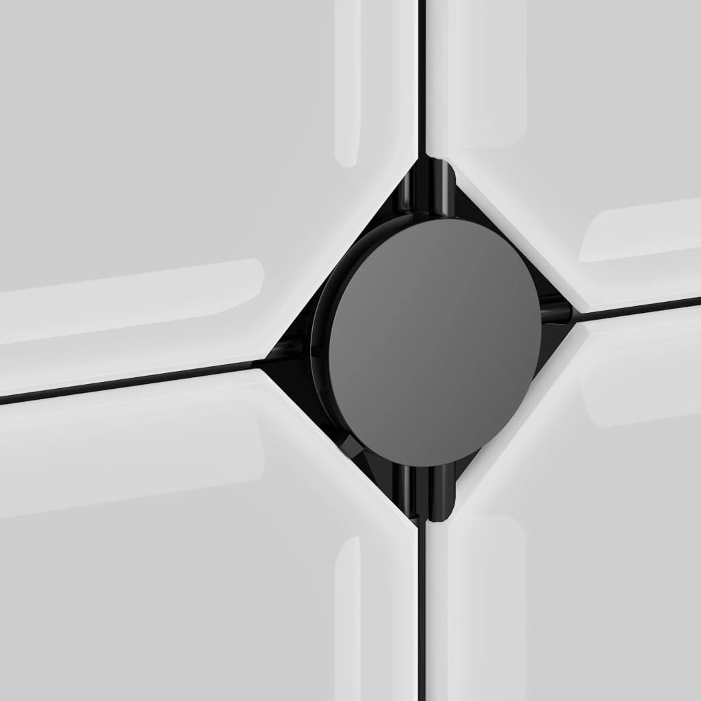 vidaXL Skostativ svart 94,5x36,5x106 cm PP