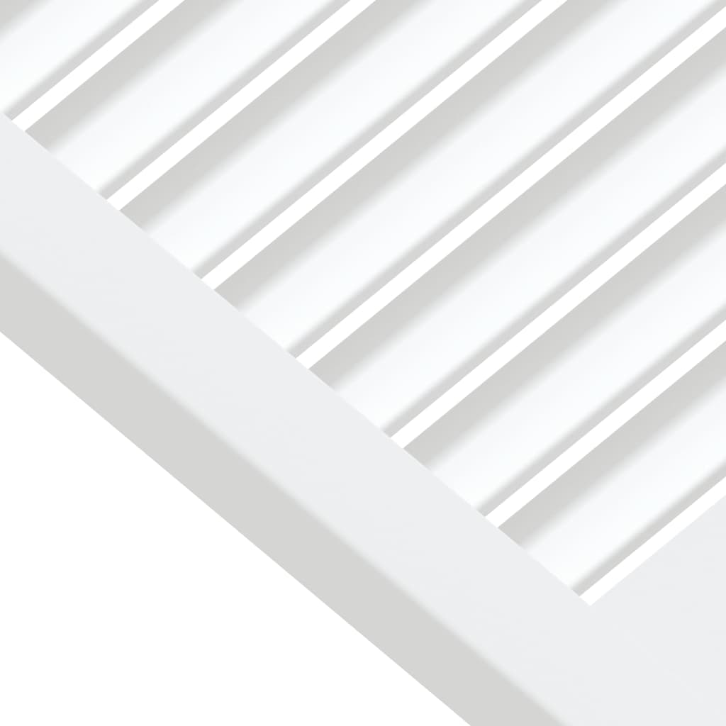 vidaXL Skapdør lamelldesign hvit 61,5x59,4 cm heltre furu