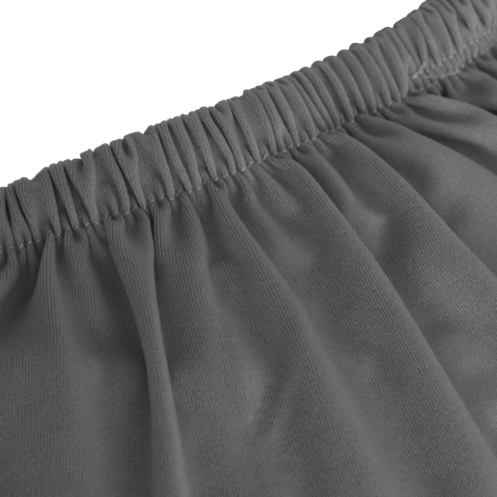 vidaXL 3-seters sofaovertrekk polyester antrasitt