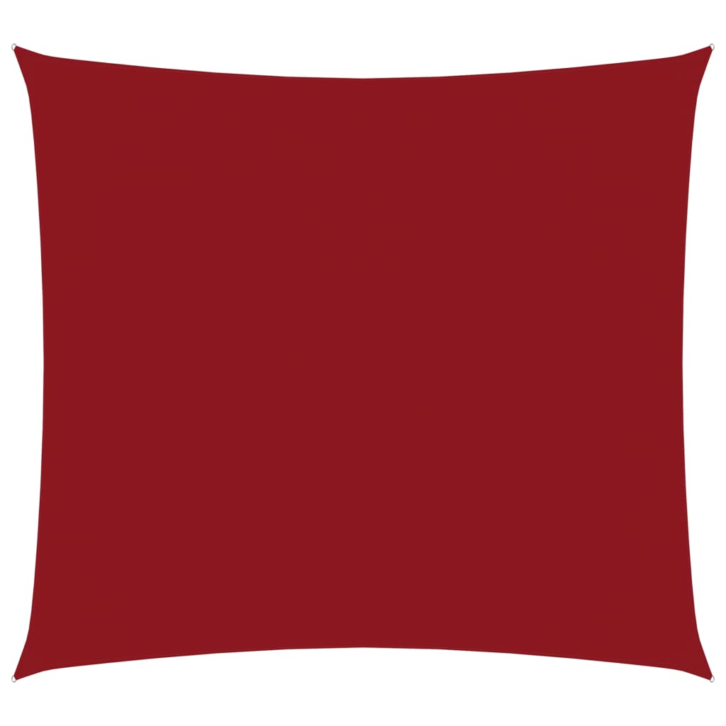 vidaXL Solseil oxfordstoff firkantet 6x6 m rød