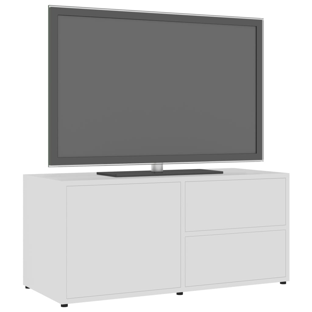 vidaXL TV-benk hvit 80x34x36 cm sponplate