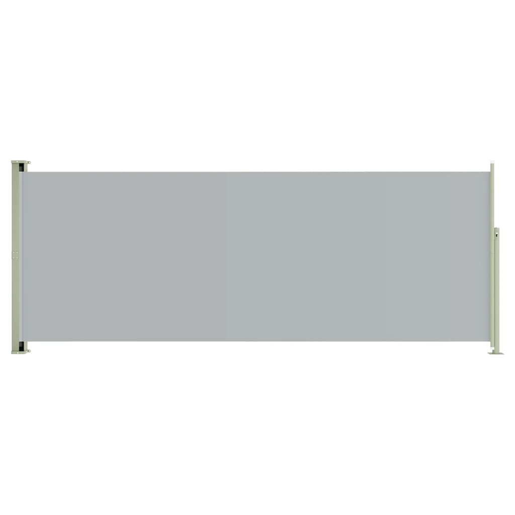 vidaXL Uttrekkbar sidemarkise 117x300 cm grå