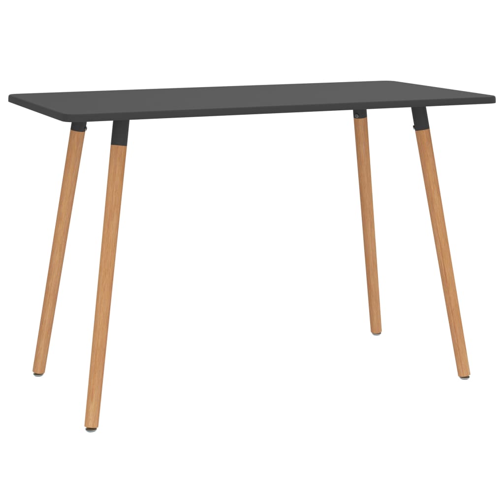 vidaXL Spisebord grå 120x60x75 cm metall